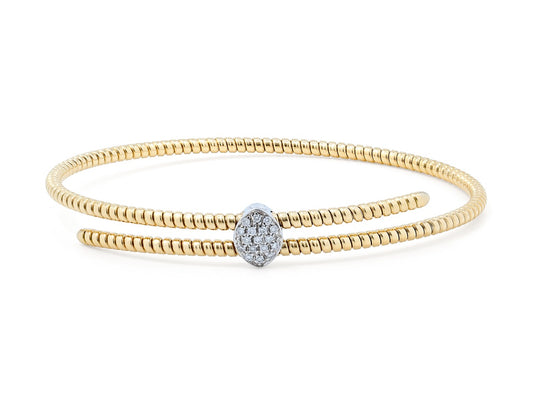 Tubogas Slide Bracelet in 18K Gold, by Beladora