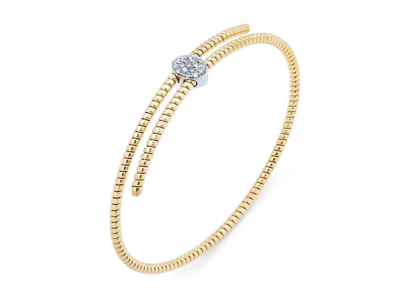 Tubogas Slide Bracelet in 18K Gold, by Beladora