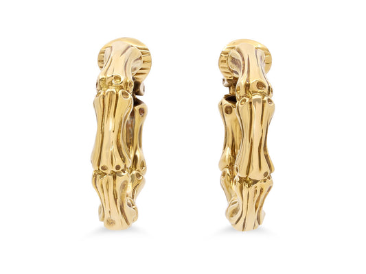 Tiffany & Co. Bamboo Earrings in 18K Gold