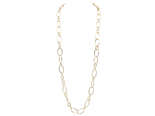 Italian Oval Link Gold Chain in 18K, by Beladora