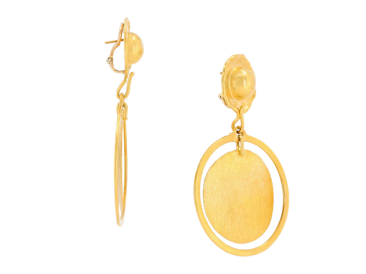 Jean Mahie Earrings in 22K Gold