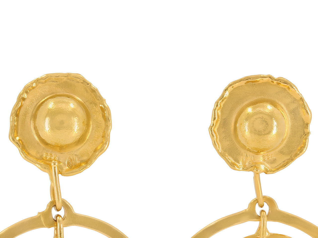 Jean Mahie Earrings in 22K Gold