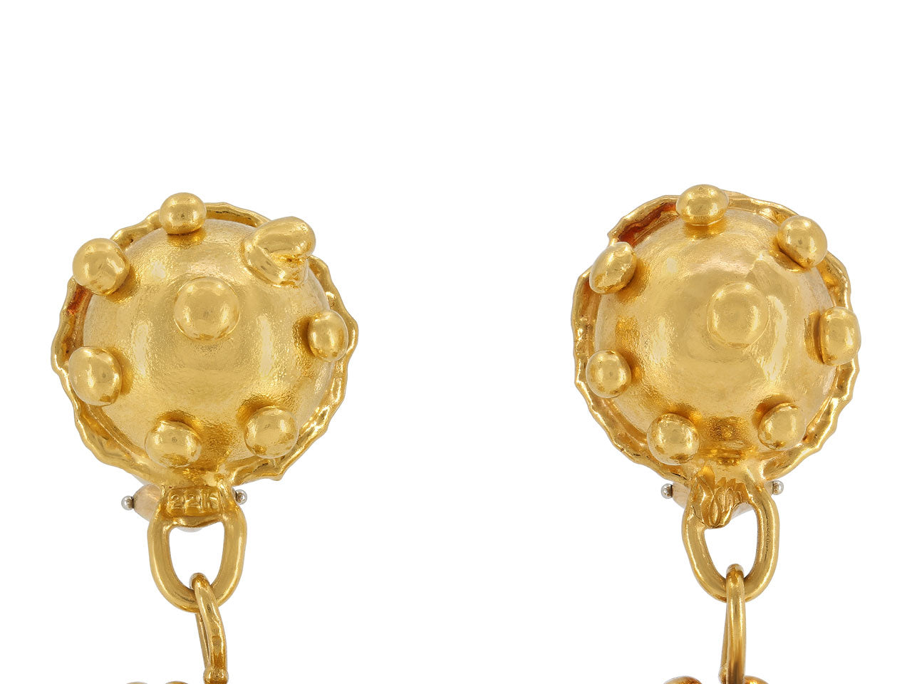 Jean Mahie Earrings in 22K Gold