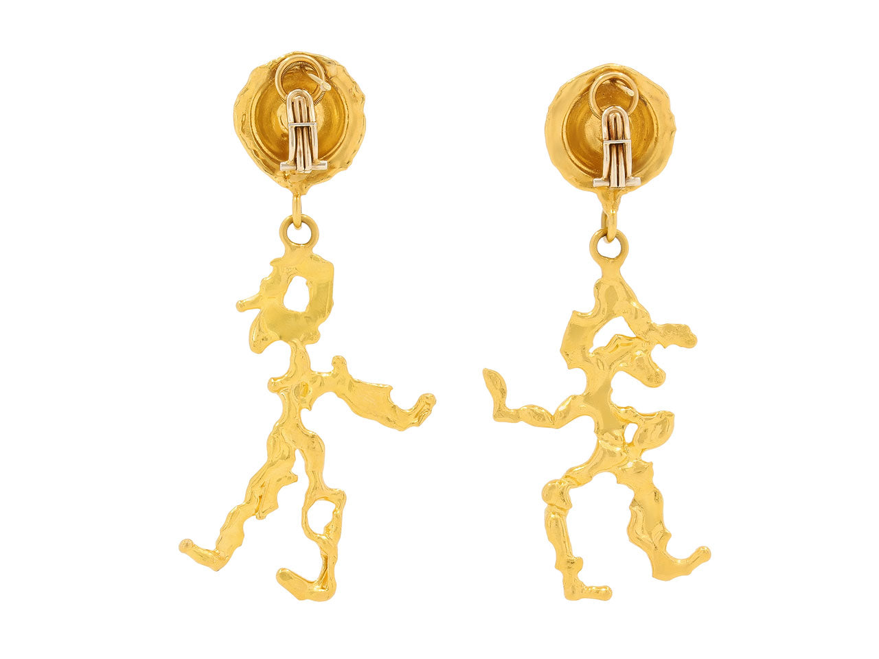 Jean Mahie Charming Monsters Earrings in 22K Gold