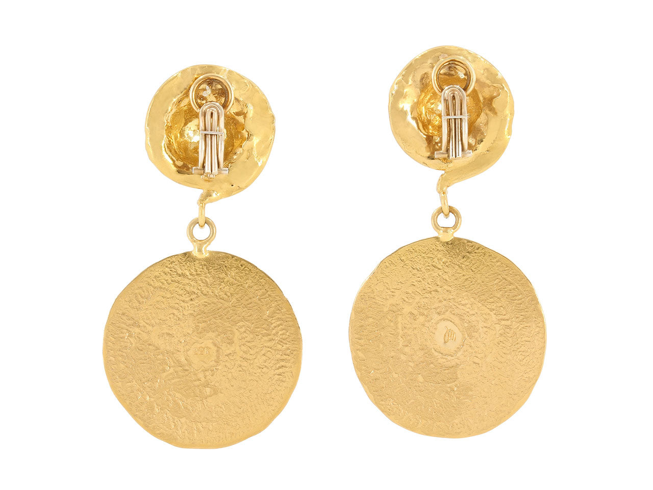 Jean Mahie Earrings in 22K Gold