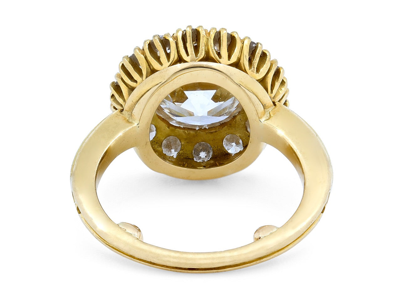 Old European-Cut Diamond Ring, 2.52 carat H/VS2, in 18K Gold