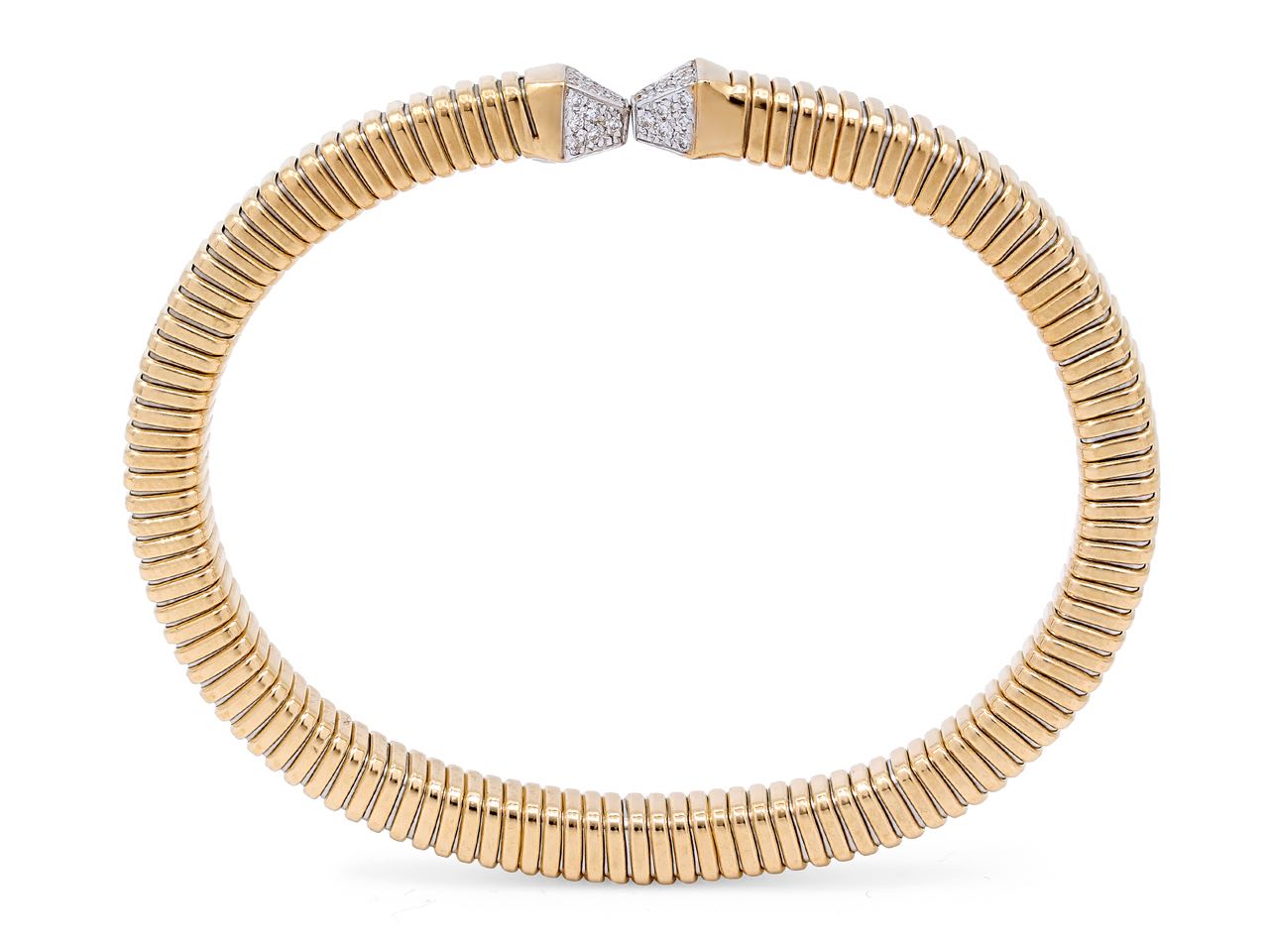 Tubogas Diamond Bracelet in 18K Gold, by Beladora