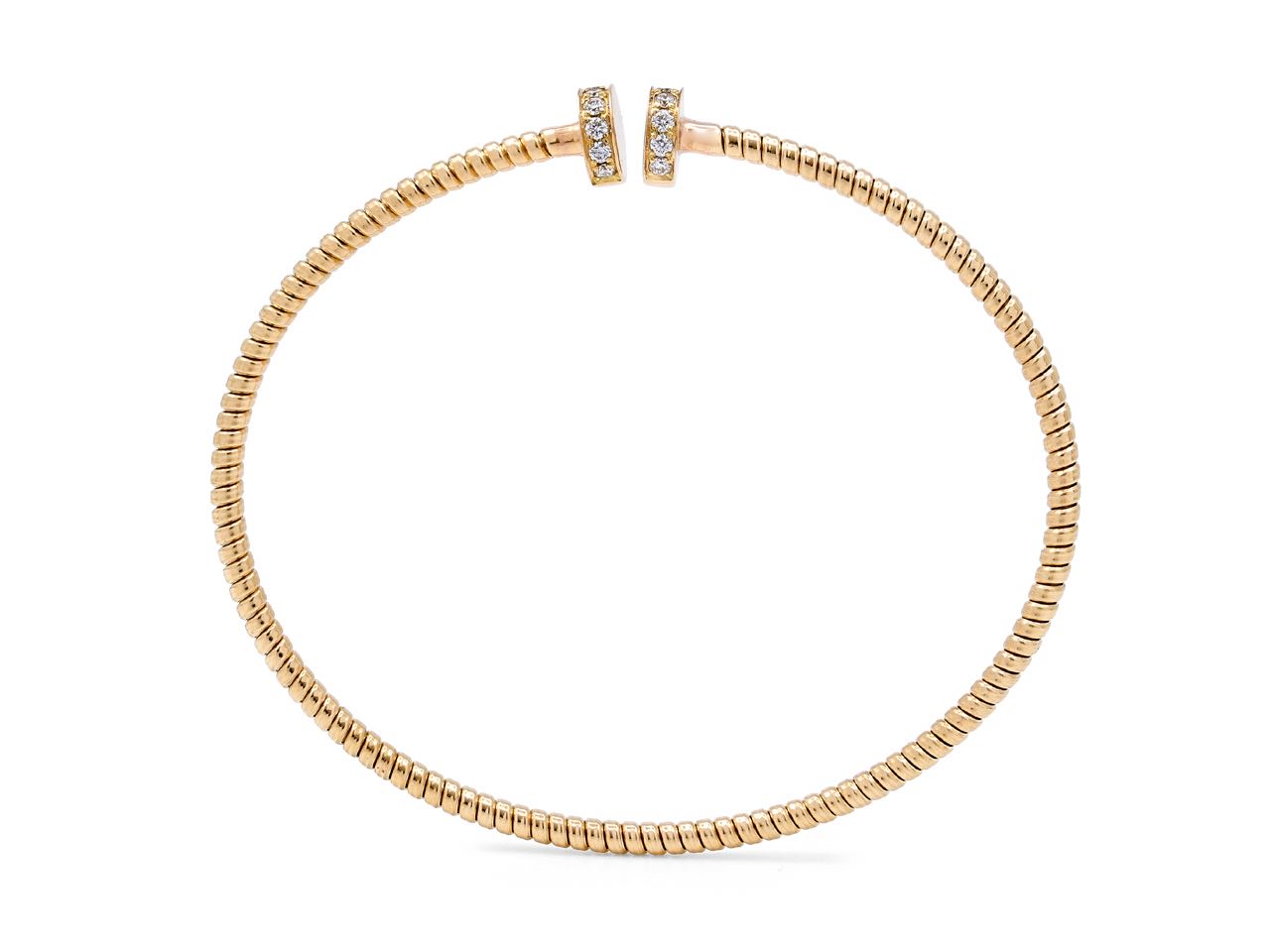 Skinny Tubogas Nail Head Bracelet in 18K Yellow Gold, by Beladora