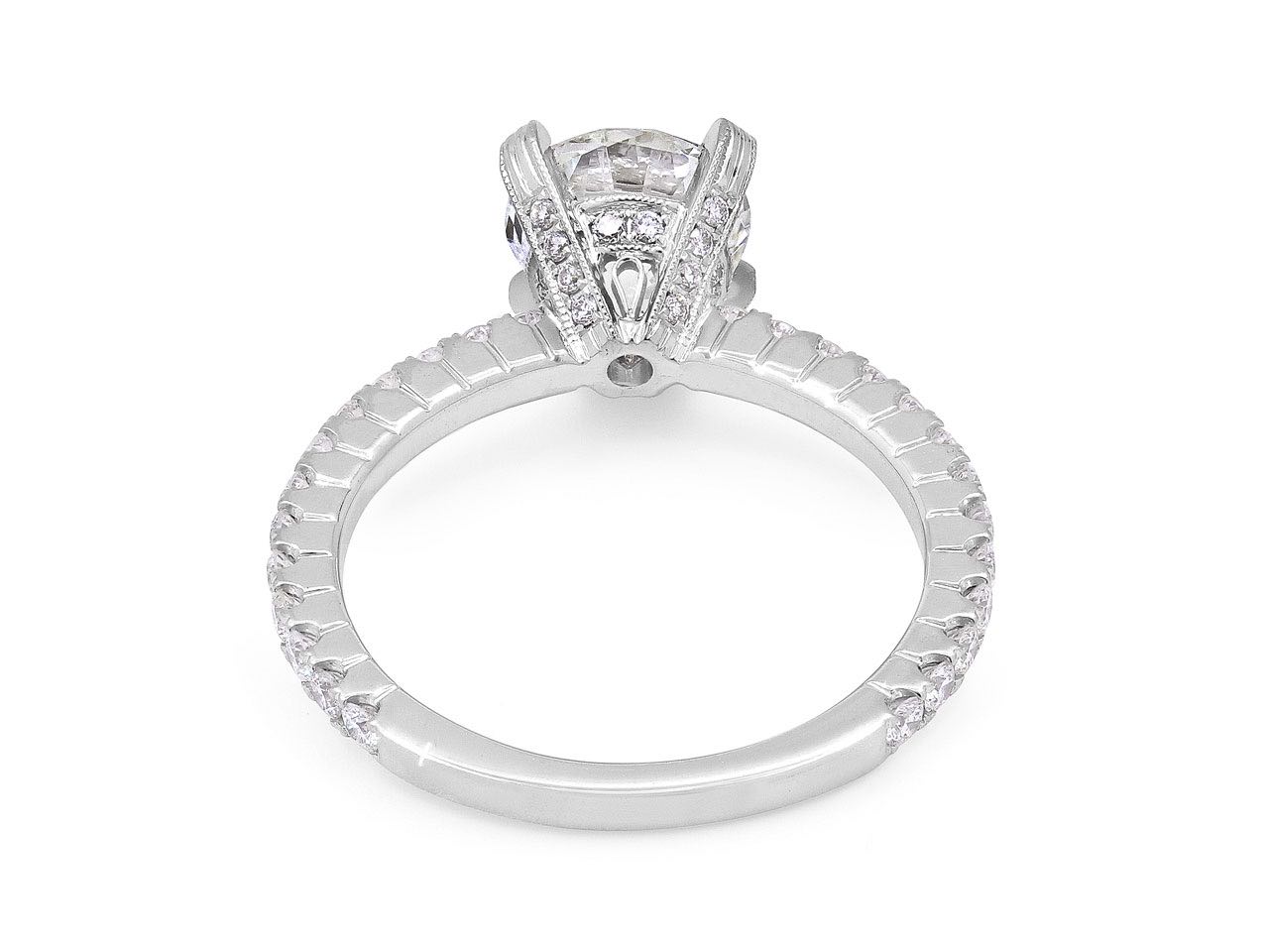 Diamond Solitaire Ring, 1.51 carats I/SI-2, in 18K White Gold