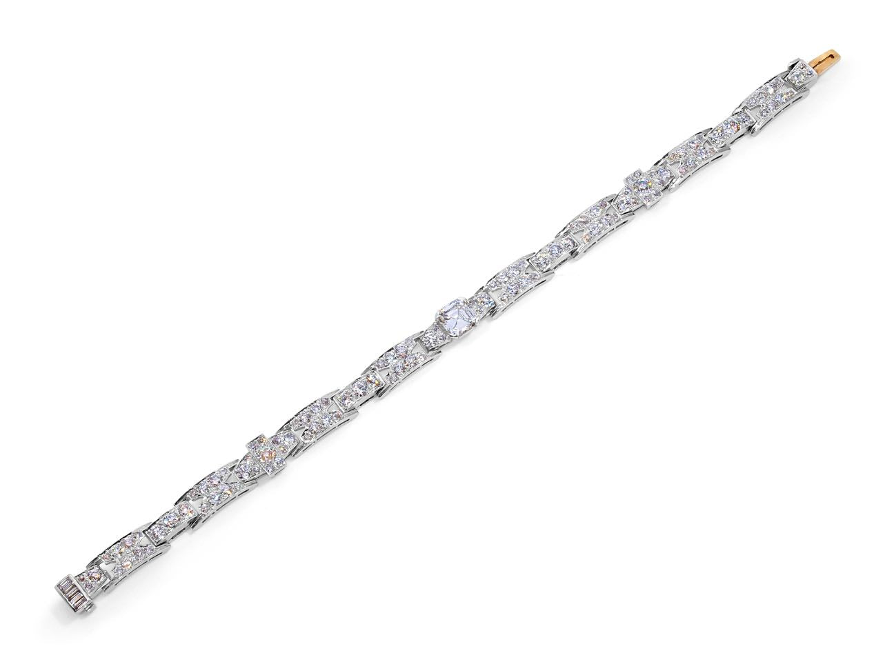 Art Deco Diamond Bracelet in Platinum