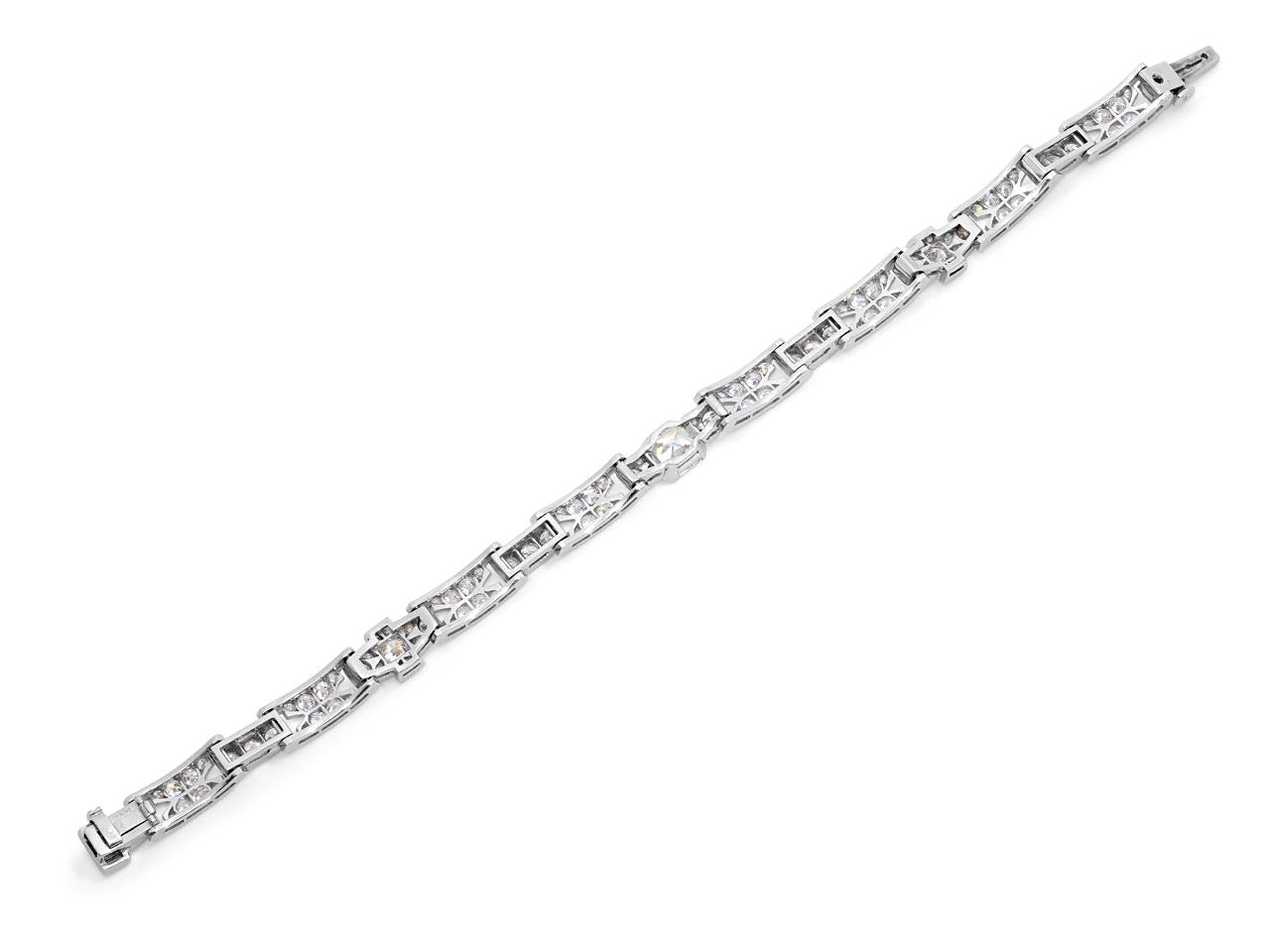 Art Deco Diamond Bracelet in Platinum