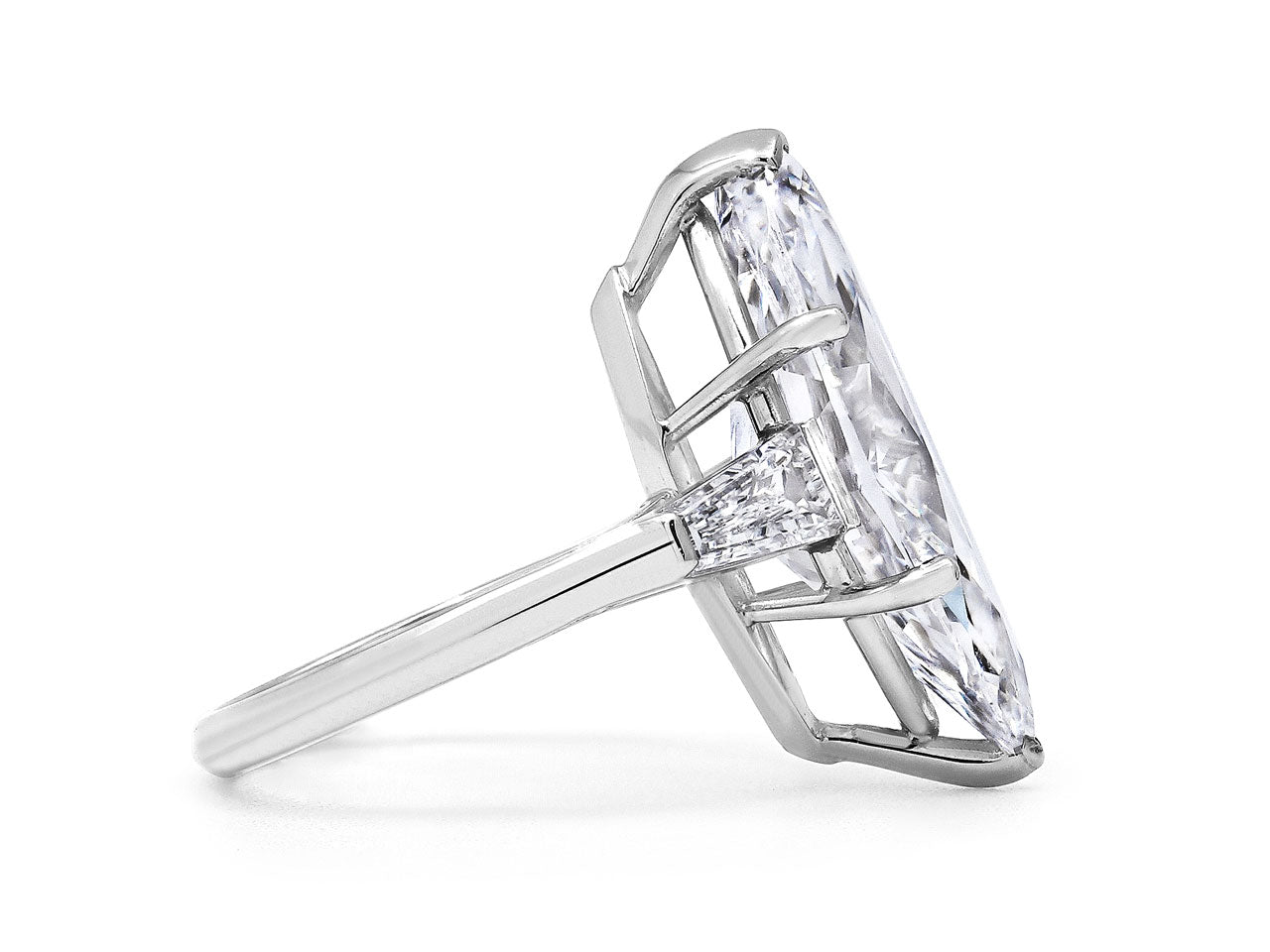 Van Cleef & Arpels Marquise Diamond Ring, 10.18 Carats D/IF, in Platinum