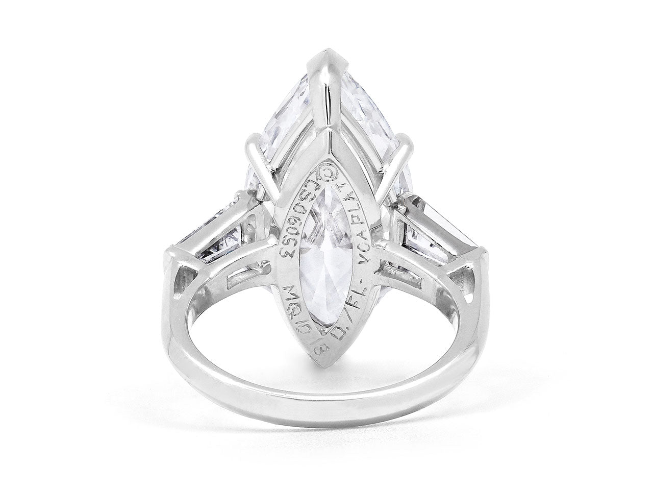 Van Cleef & Arpels Marquise Diamond Ring, 10.18 Carats D/IF, in Platinum