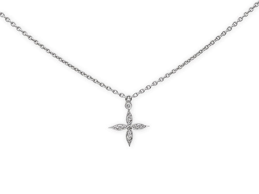 Cathy Waterman Diamond Flower Pendant in Platinum