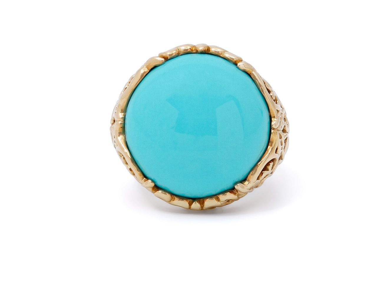 Cynthia Bach Turquoise Ring in 18K Gold