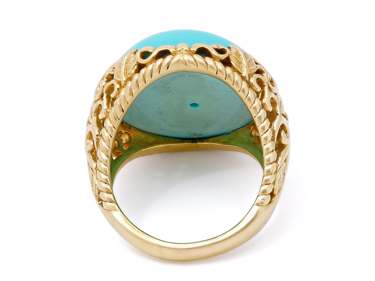 Cynthia Bach Turquoise Ring in 18K Gold