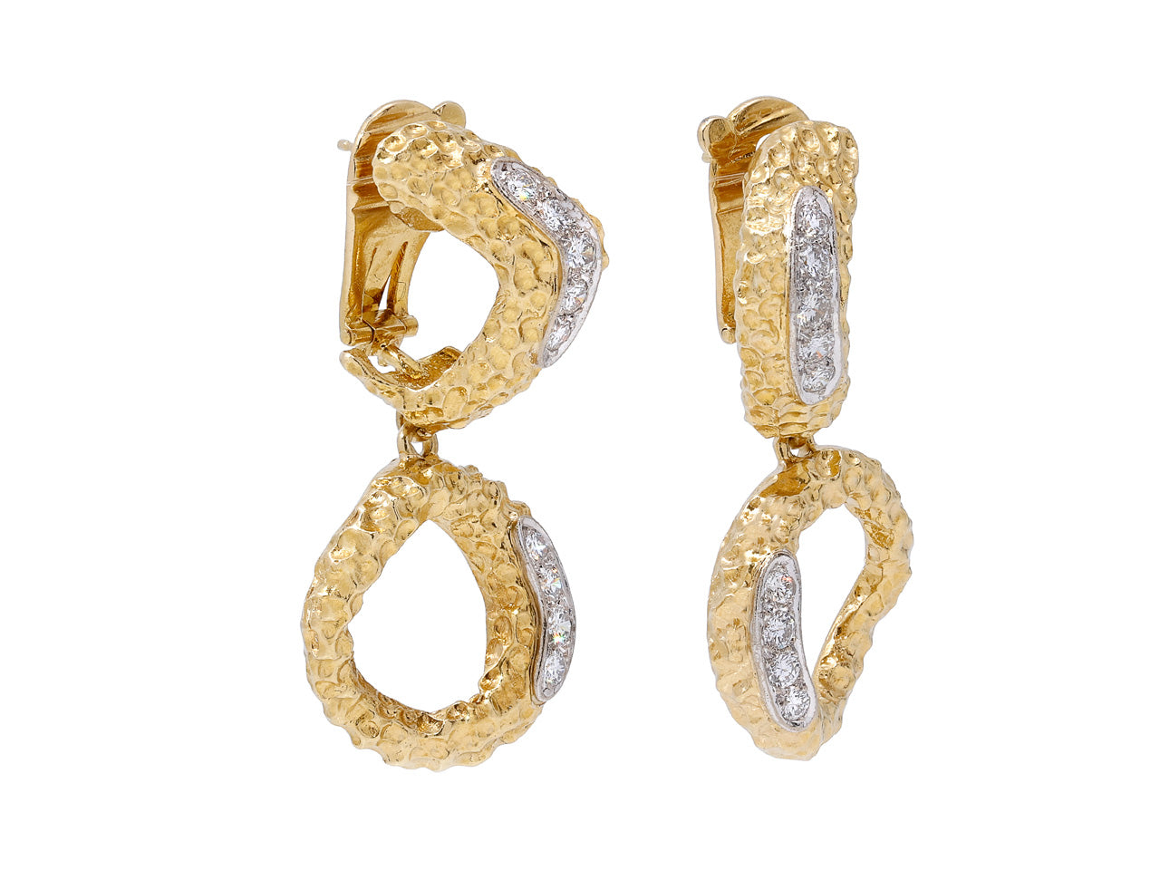 Vourakis Diamond and 18K Gold Earrings