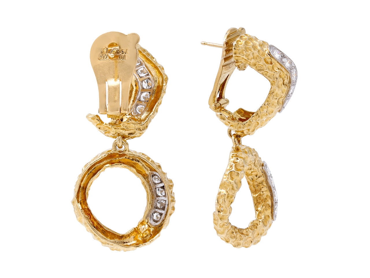 Vourakis Diamond and 18K Gold Earrings