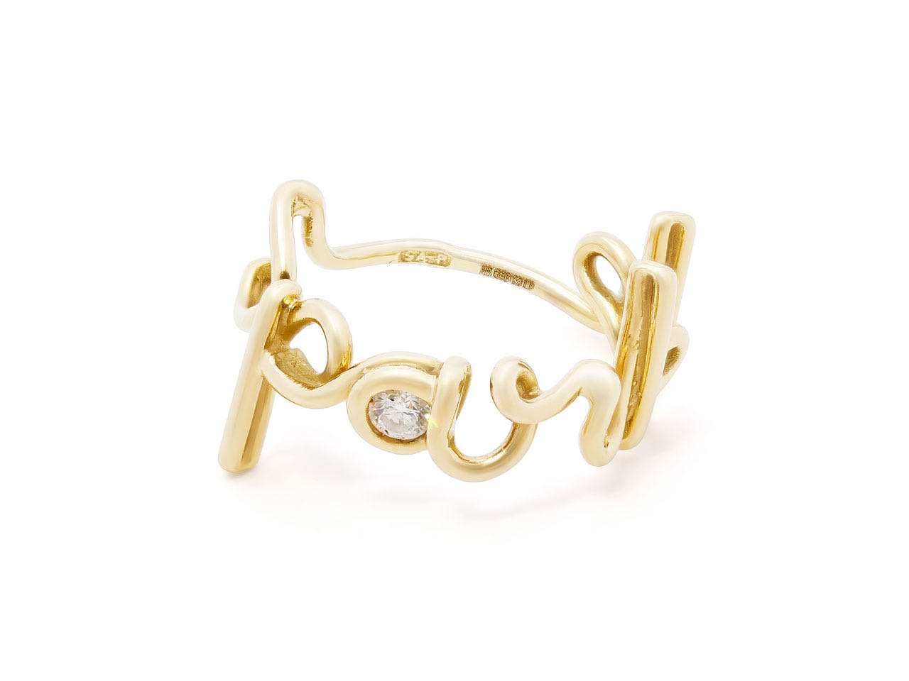 'Written' Ring in 18K Gold, by Solange Azagury-Partridge