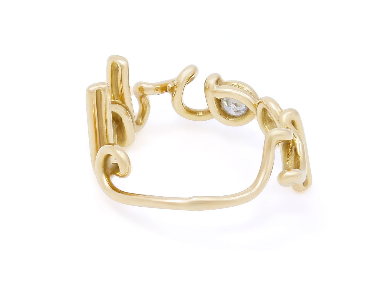 'Written' Ring in 18K Gold, by Solange Azagury-Partridge