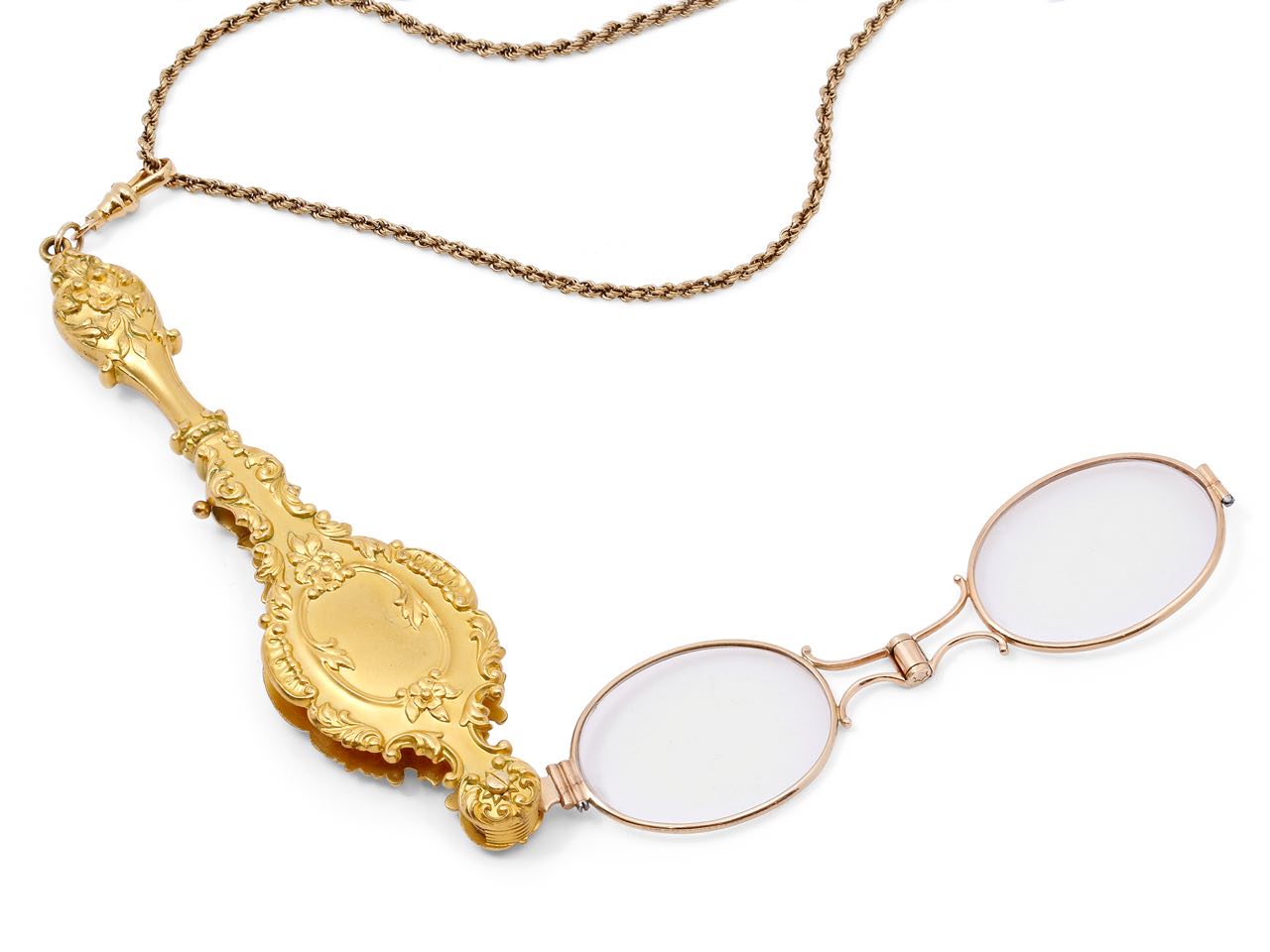 Antique Art Nouveau Lorgnette in 14K Gold