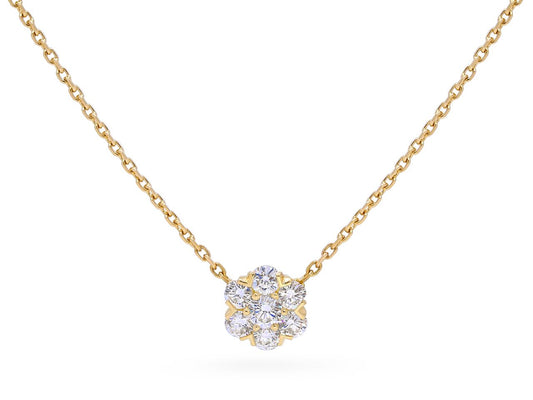 Van Cleef & Arpels Diamond 'Fleurette' Pendant in 18K Gold, Large Model