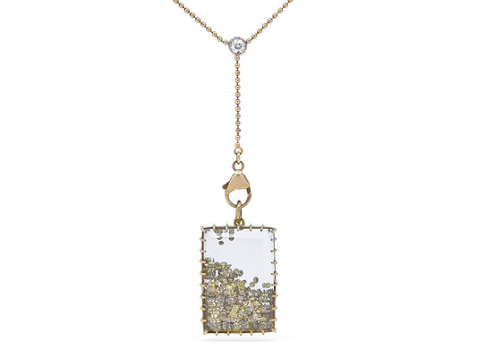 Renee Lewis Diamond 'Shake' Lariat Necklace in 18K Gold