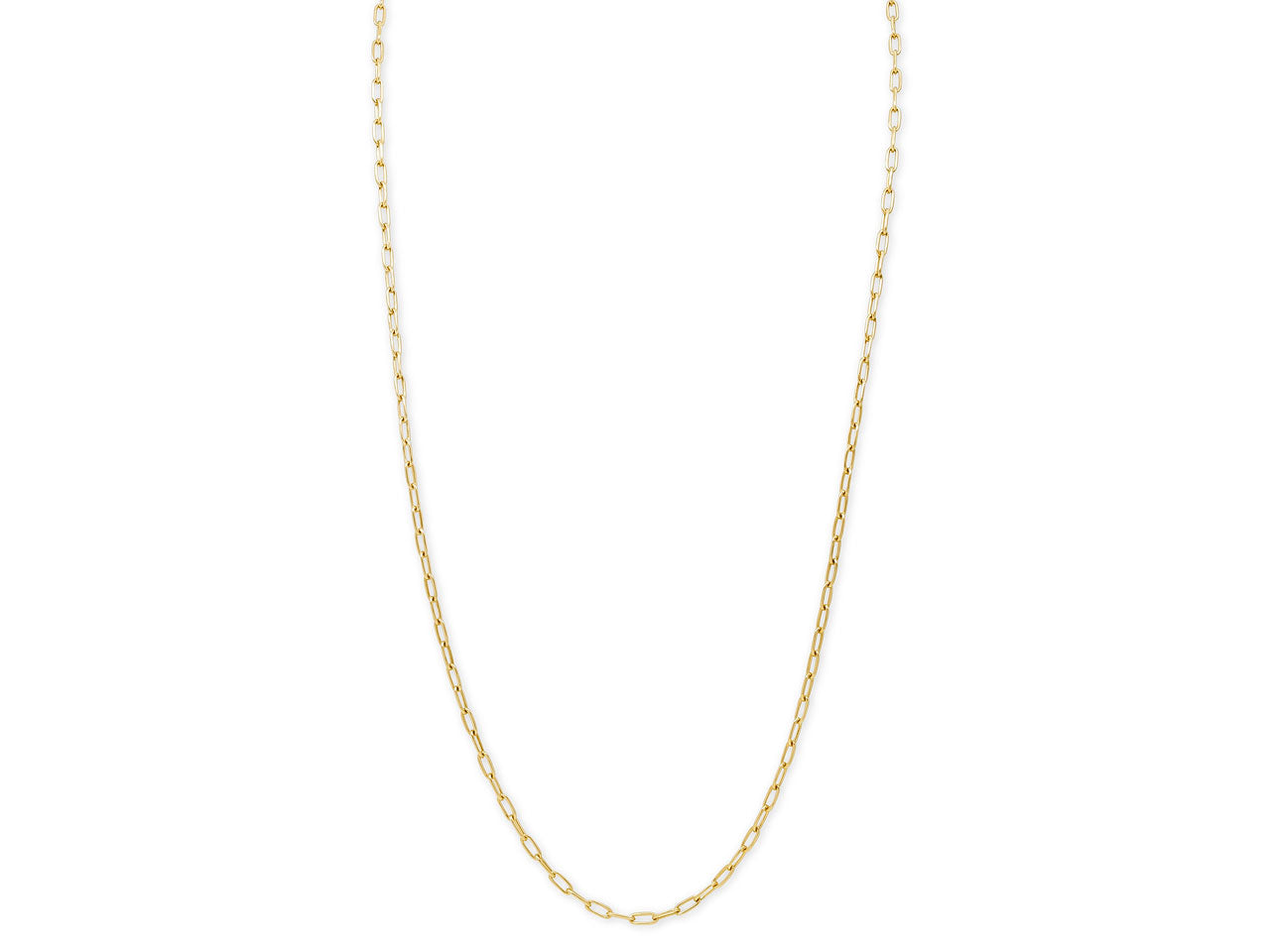 Italian Cable Link Chain in 18K Gold, 31 Inches, by Beladora