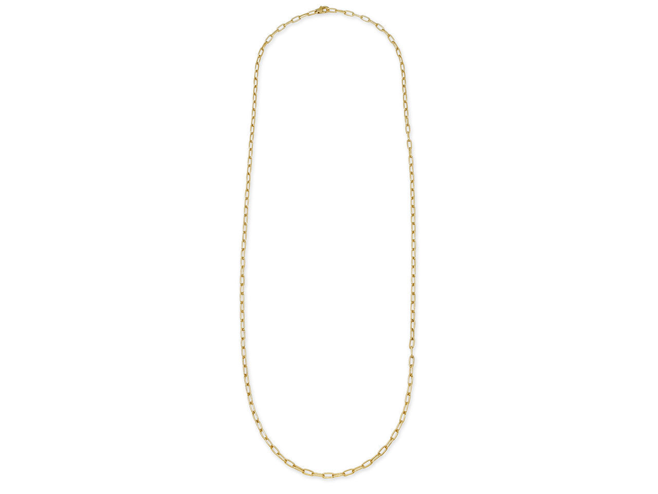 Italian Cable Link Chain in 18K Gold, 31 Inches, by Beladora