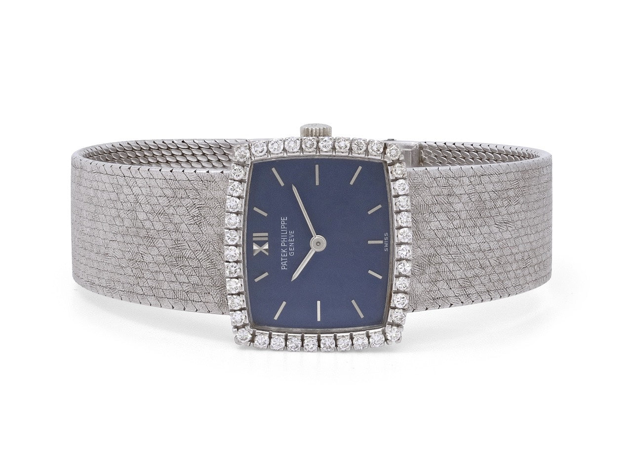 Patek Philippe Diamond Watch in 18K White Gold