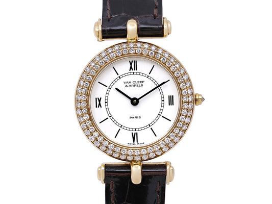 Van Cleef & Arpels 'Classique Fantasy' Diamond Lady's Watch in 18K Gold