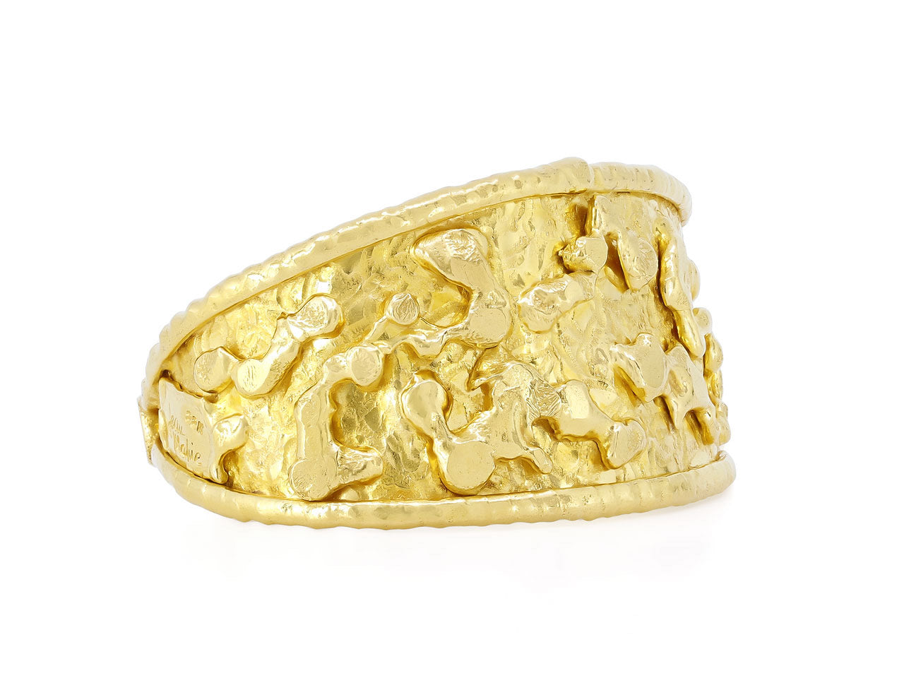 Jean Mahie 'Charming Monsters' Cuff Bracelet in 22K Gold