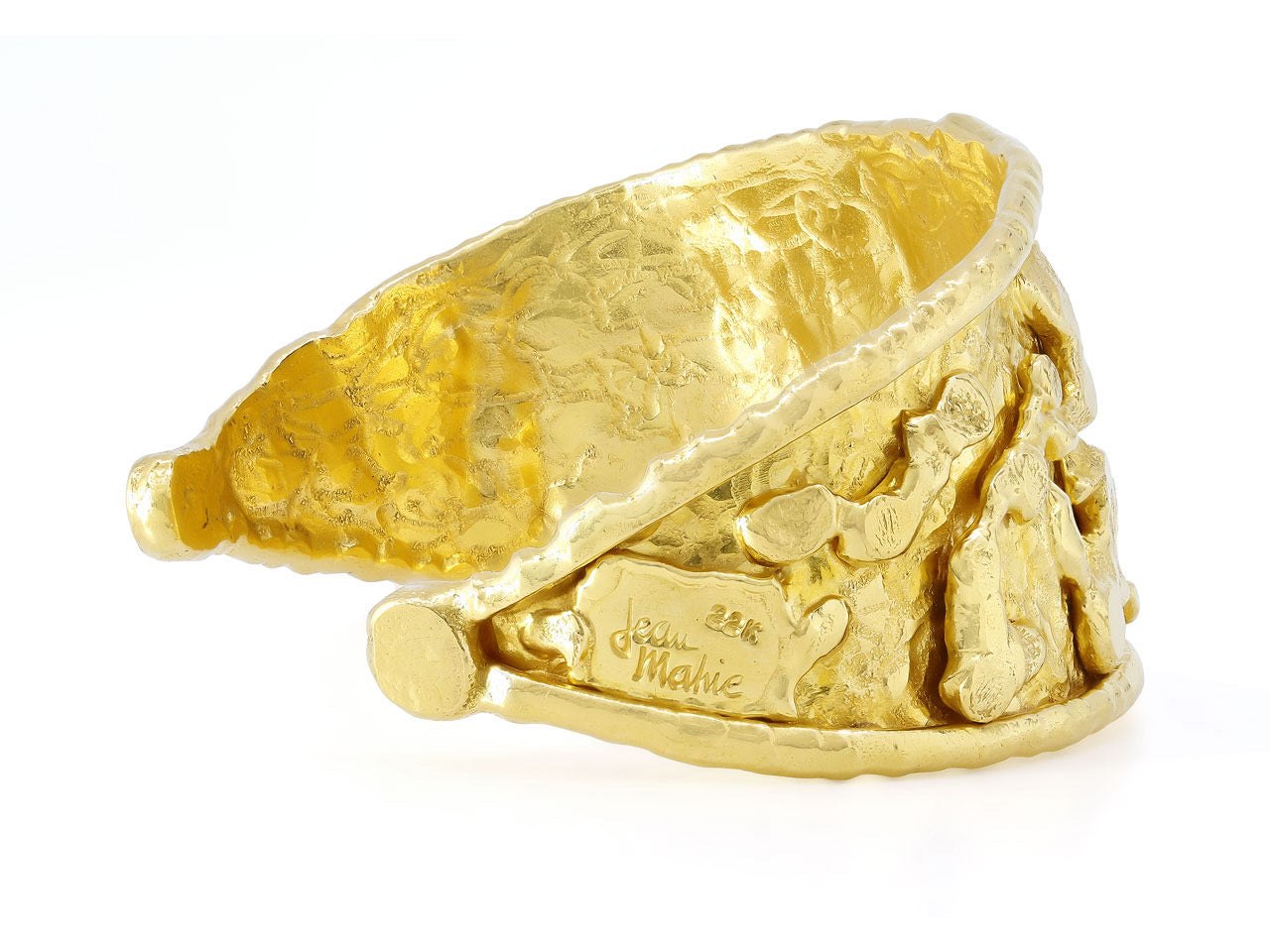 Jean Mahie 'Charming Monsters' Cuff Bracelet in 22K Gold