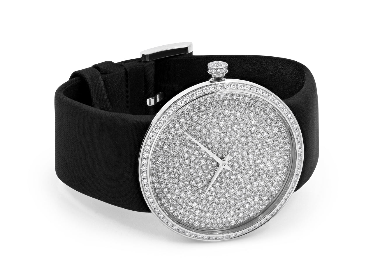 Dior 'La D de Dior Snow-Set' Diamond Watch in 18K White Gold