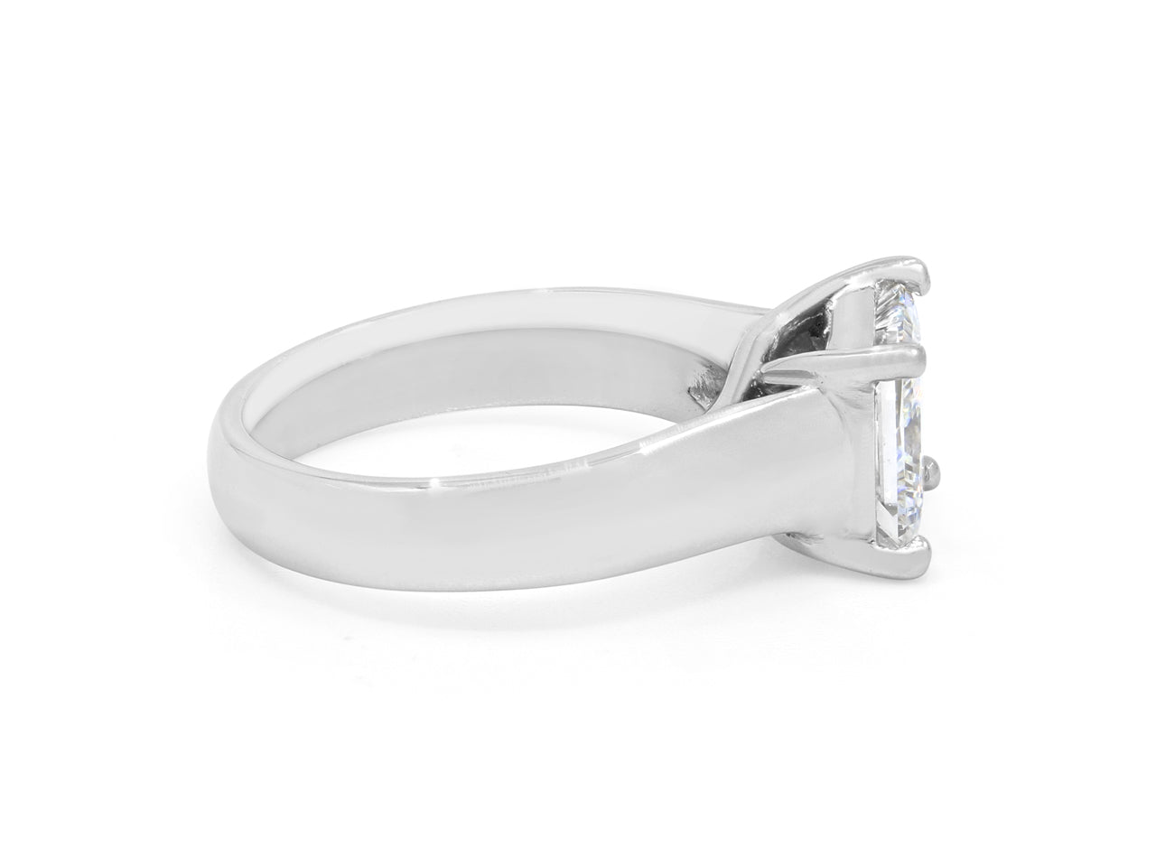 Princess-Cut Diamond, 2.08 Carat G/VS2, Solitaire Ring in Platinum