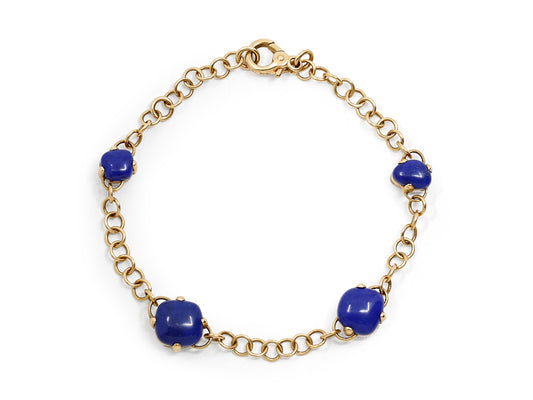 Pomellato 'Capri' Lapis and Quartz Bracelet in 18K Gold