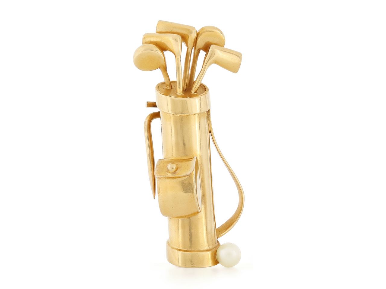 Cartier Golf Bag Brooch in 18K Gold