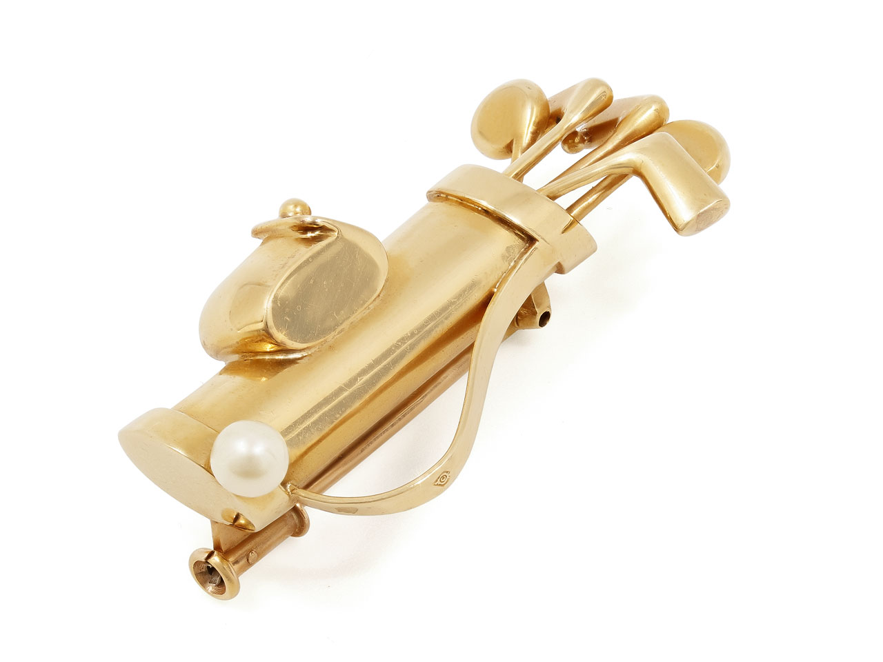 Cartier Golf Bag Brooch in 18K Gold