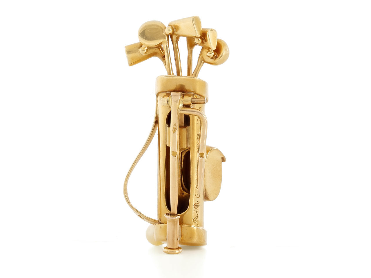 Cartier Golf Bag Brooch in 18K Gold