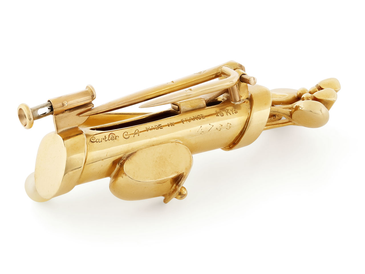 Cartier Golf Bag Brooch in 18K Gold