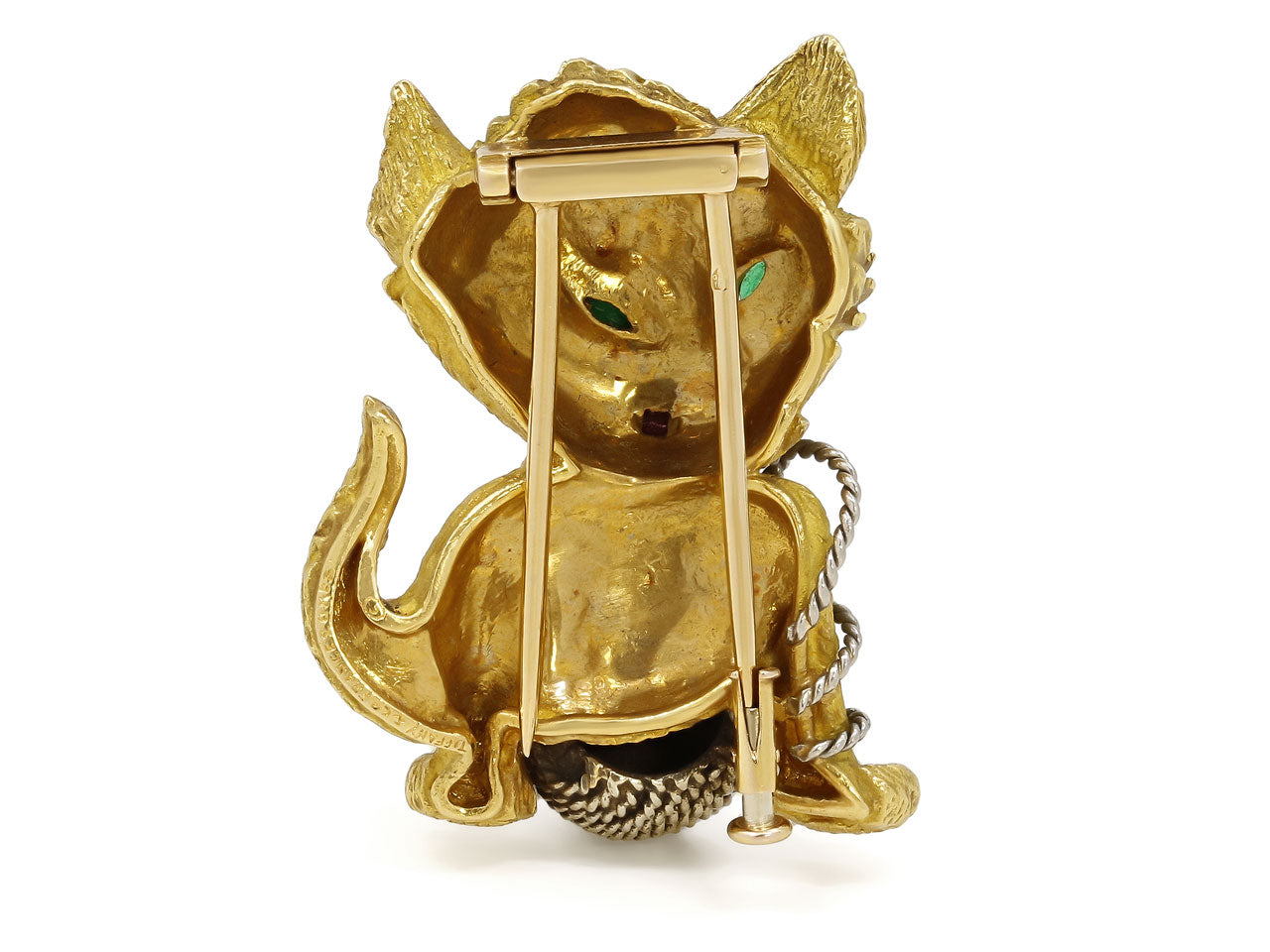 Tiffany & Co. Kitten Brooch in 20K Yellow Gold