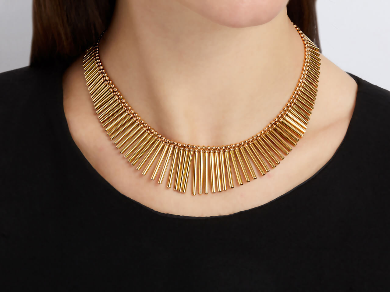 Fringe Necklace in 18K Gold