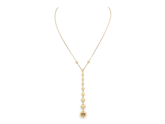 Chopard 'Happy Diamonds' Drop Necklace in 18K Gold