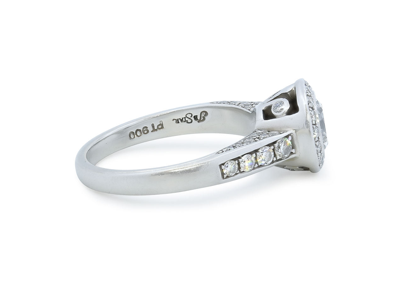 JB Star Diamond Ring in Platinum