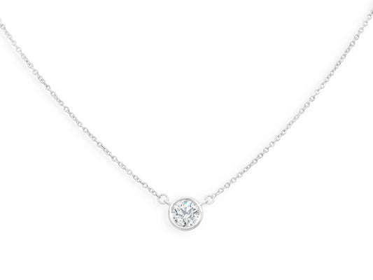 Tiffany & Co. Diamond Solitaire Pendant, 0.92 Carats, in Platinum