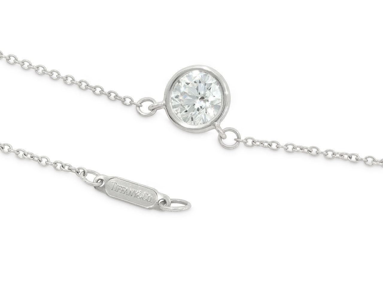 Tiffany & Co. Diamond Solitaire Pendant, 0.92 Carats, in Platinum