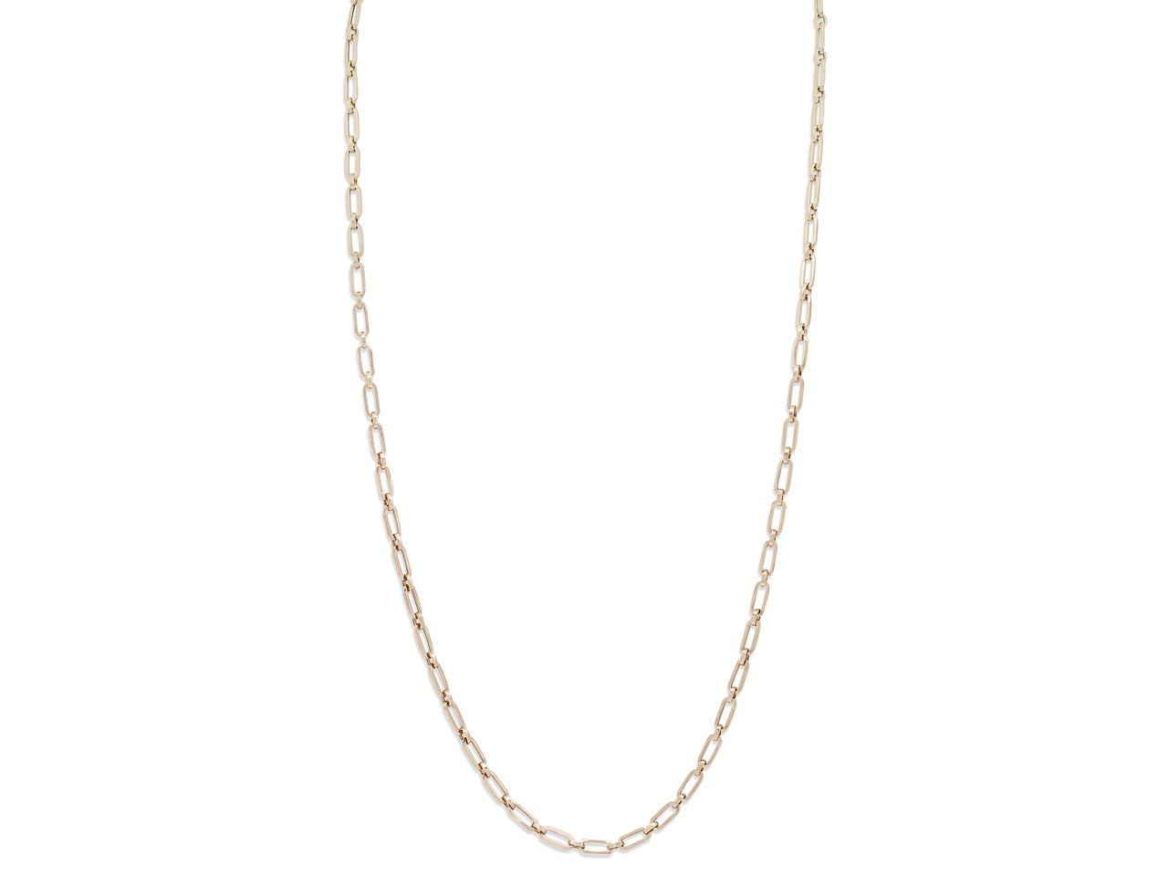 Italian Small Oval Link Gold Chain in 18K Gold, by Beladora