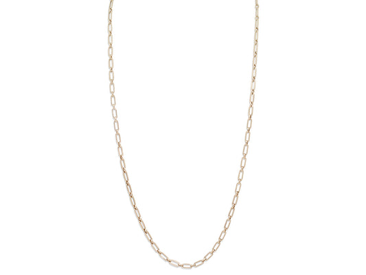 Italian Small Oval Link Gold Chain in 18K Gold, by Beladora