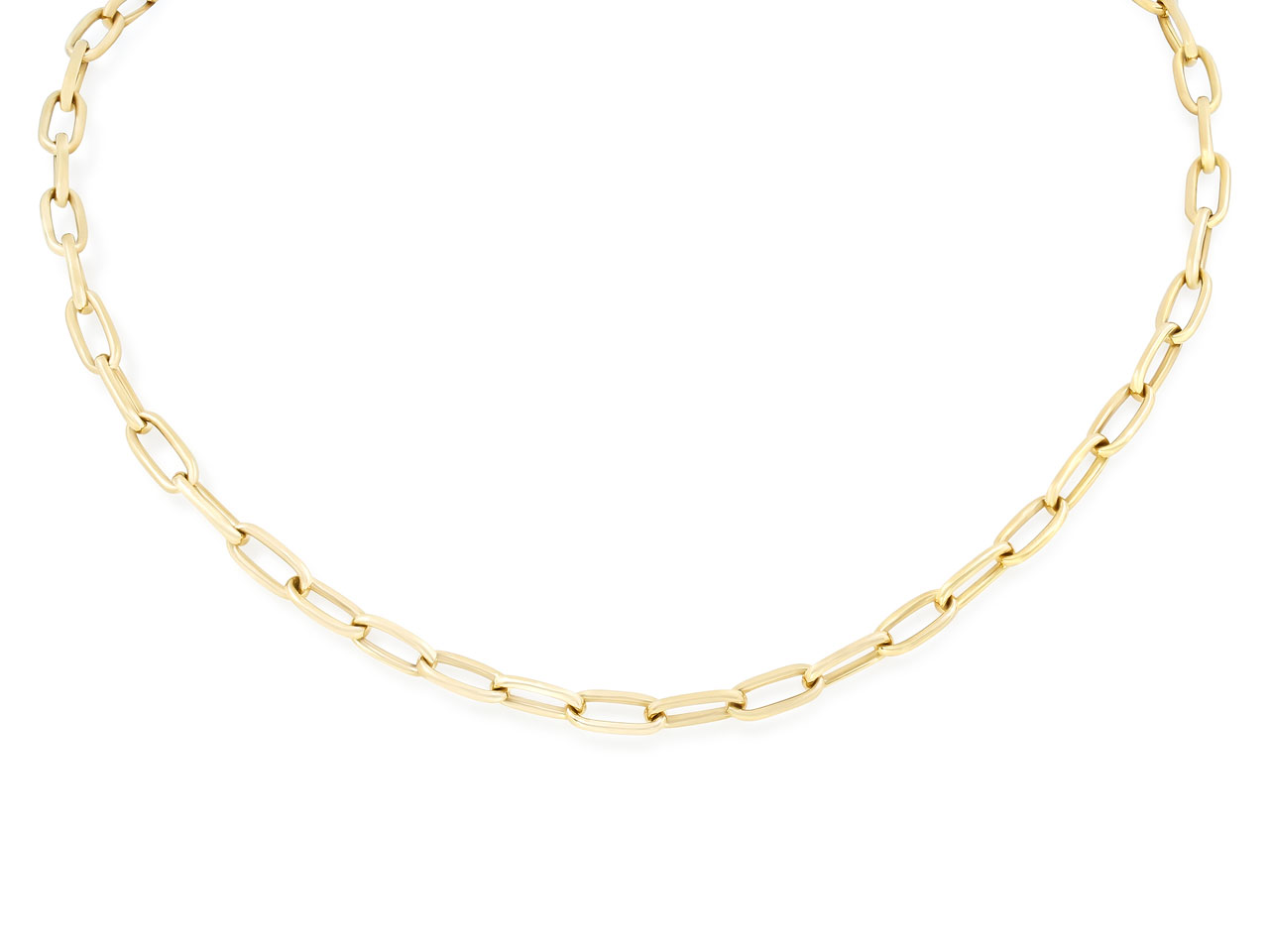 Italian Oval Link Gold Chain in 18K Gold, by Beladora