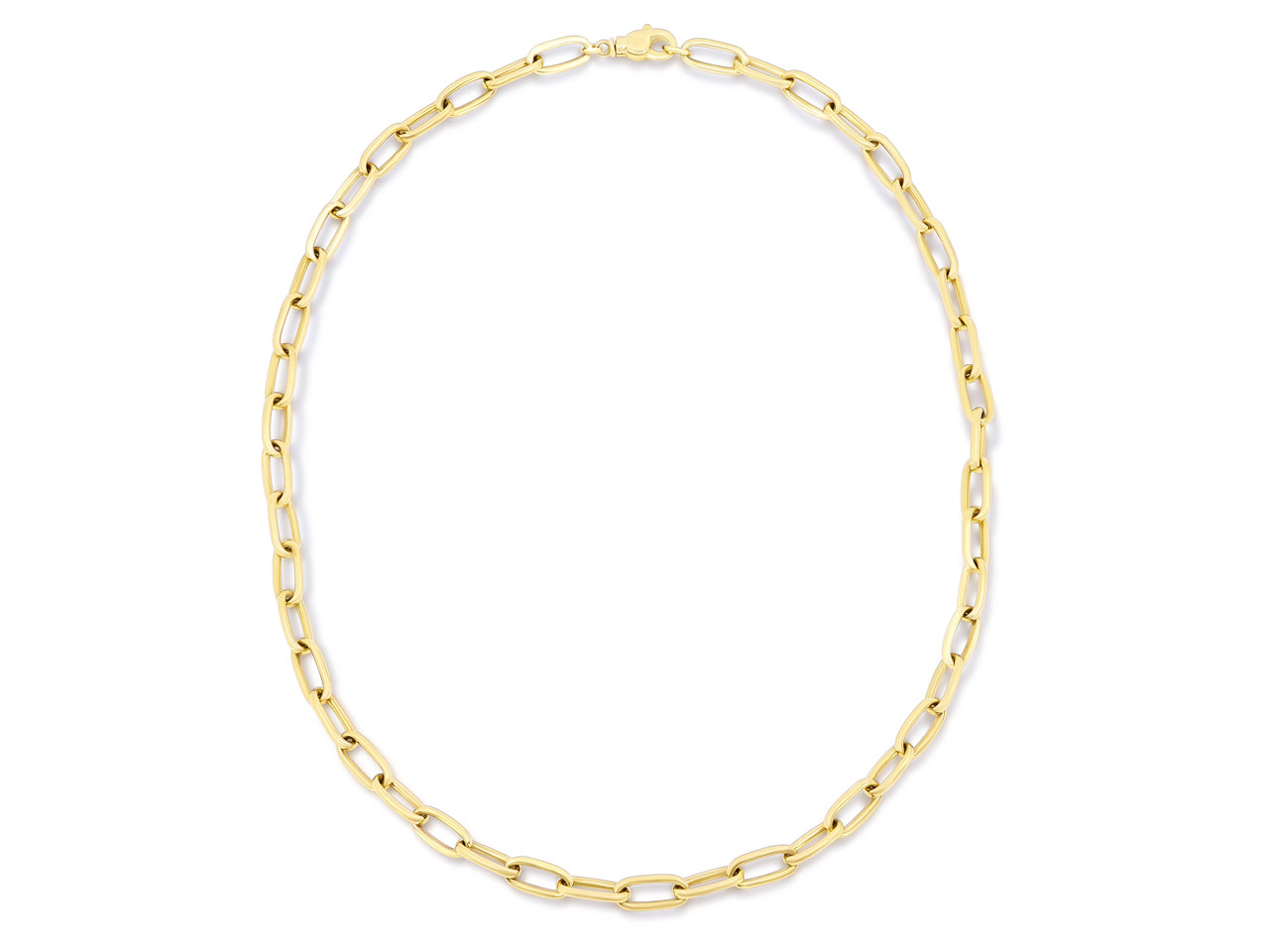 Italian Oval Link Gold Chain in 18K Gold, by Beladora